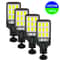 SolarShield IP65 Motion Sensor Solar Garden Lights 3 Mode Outdoor LED Wall Lamp Set 5