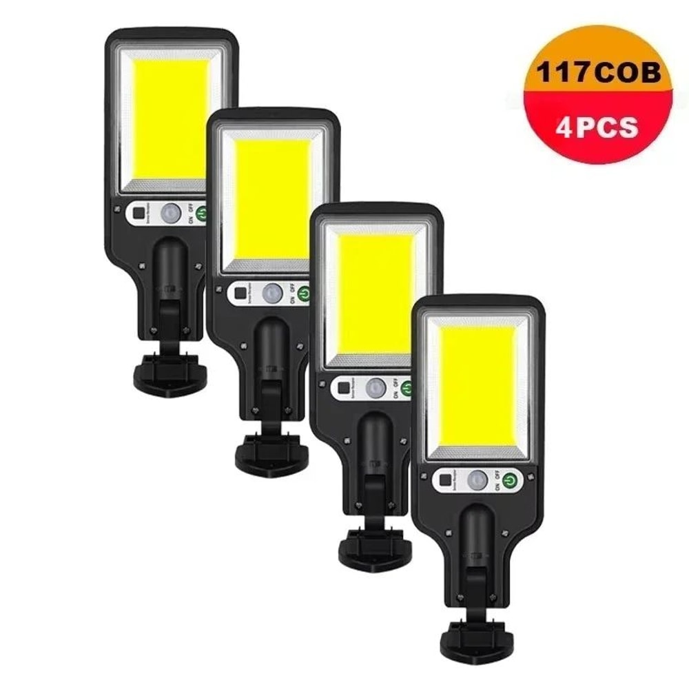 SolarShield IP65 Motion Sensor Solar Garden Lights 3 Mode Outdoor LED Wall Lamp Set 8