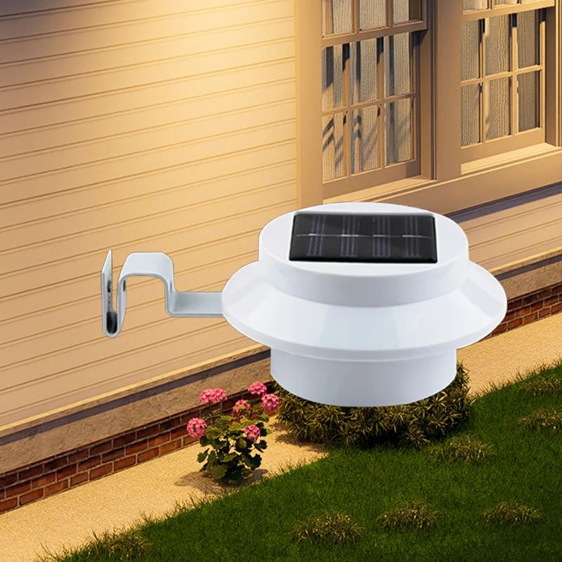 SkyGlow Solar Gutter Lights Waterproof AutoCharging Outdoor Wall Fence Lighting 14 Pack 5