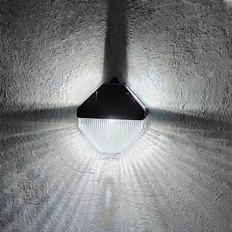 SkyGlow Solar Gutter Lights Waterproof AutoCharging Outdoor Wall Fence Lighting 14 Pack 6