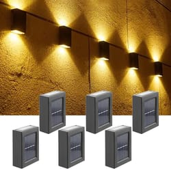 sunarc solar up and down wall lights – waterproof outdoor garden spot light set (1–6 pack)