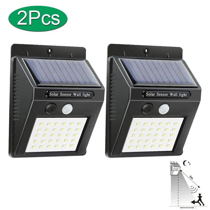 PowerBeam Solar Motion Sensor Wall Light 30100 LED Waterproof Outdoor Security Lamp 3