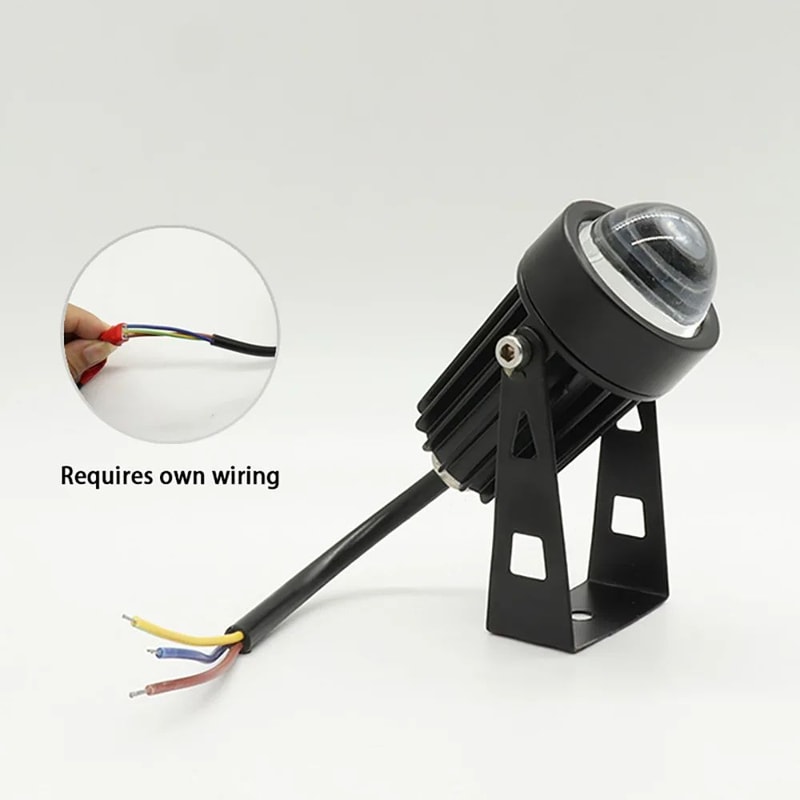 ColorBeam IP66 3W RGB Outdoor LED Spotlight Waterproof Landscape Wall Light 1