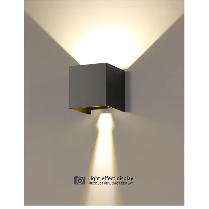 AeroLite 6W IP65 LED Wall Lamp Waterproof Indoor Outdoor Decorative Sconce 7