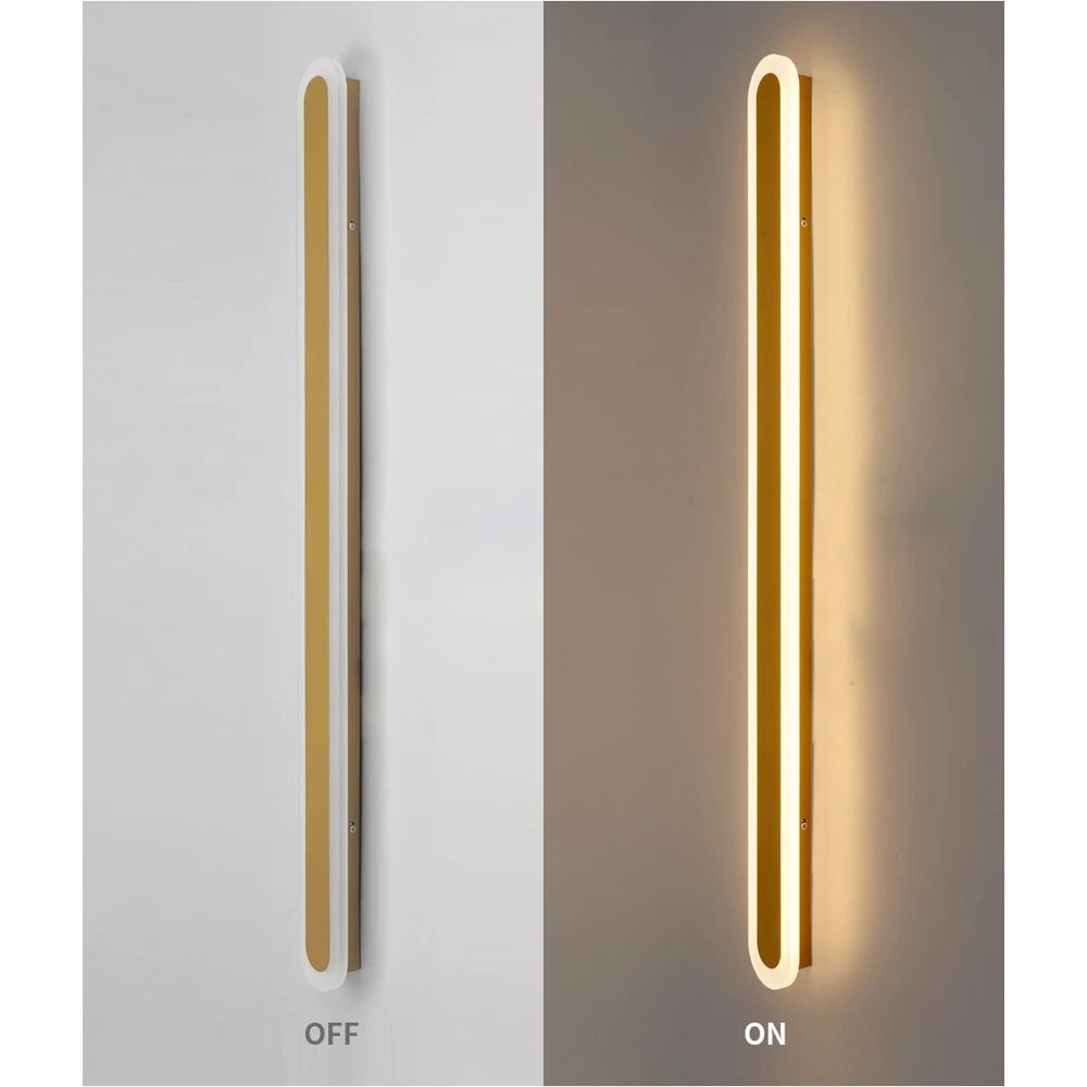 LineaLux IP65 Long Strip Outdoor Wall Sconce Modern Waterproof Porch Lighting 7