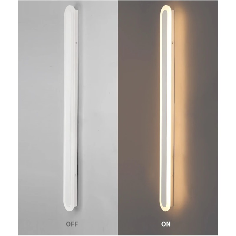 LineaLux IP65 Long Strip Outdoor Wall Sconce Modern Waterproof Porch Lighting 9
