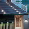 StepGlow Solar Stair Lights Stainless Steel Outdoor Fence Wall Lighting 6 LED 1