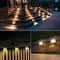 StepGlow Solar Stair Lights Stainless Steel Outdoor Fence Wall Lighting 6 LED 3