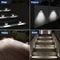 StepGlow Solar Stair Lights Stainless Steel Outdoor Fence Wall Lighting 6 LED 4