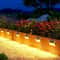 StepGlow Solar Stair Lights Stainless Steel Outdoor Fence Wall Lighting 6 LED 6