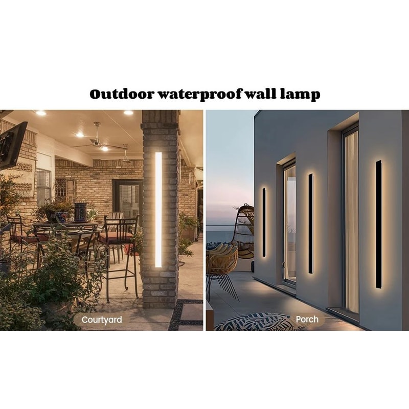 LineaPro IP65 Long Strip LED Wall Lamp Modern Waterproof Outdoor Lighting 8