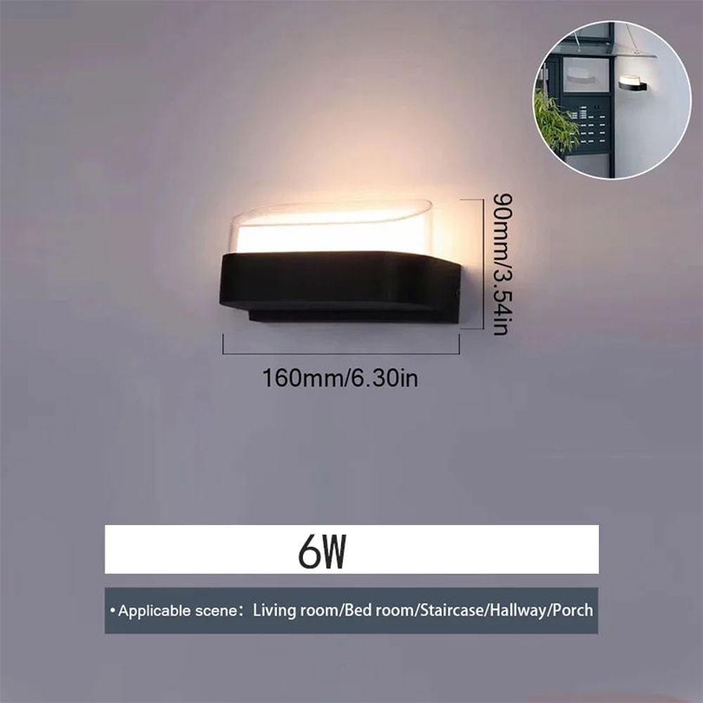 Premium Outdoor LED Motion Sensor Wall Light Waterproof IP66 Modern Porch Garden Lighting 5
