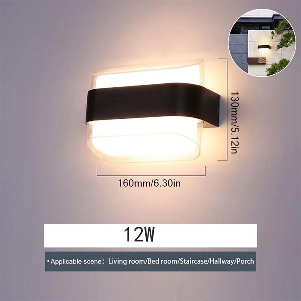Premium Outdoor LED Motion Sensor Wall Light Waterproof IP66 Modern Porch Garden Lighting 6