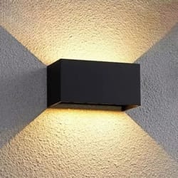 premium aluminum led outdoor wall light – waterproof ip65 porch & garden lighting (12w/24w)