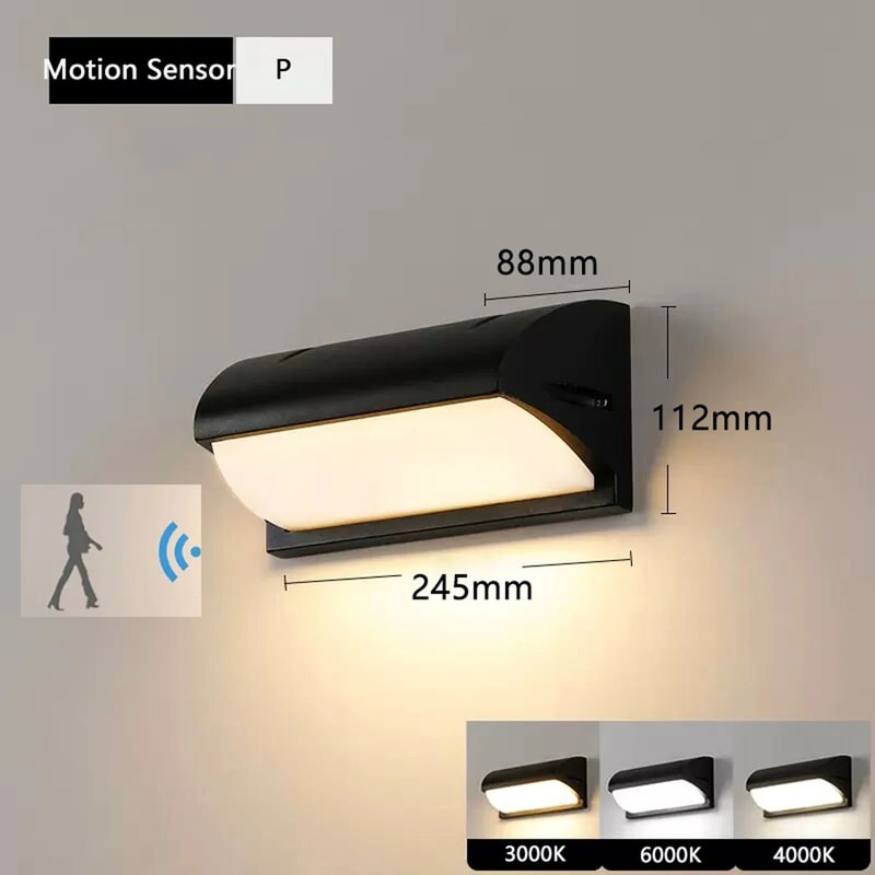SmartGuard LED Motion Sensor Outdoor Wall Light Waterproof IP65 Porch Garden Lamp 1220W 10