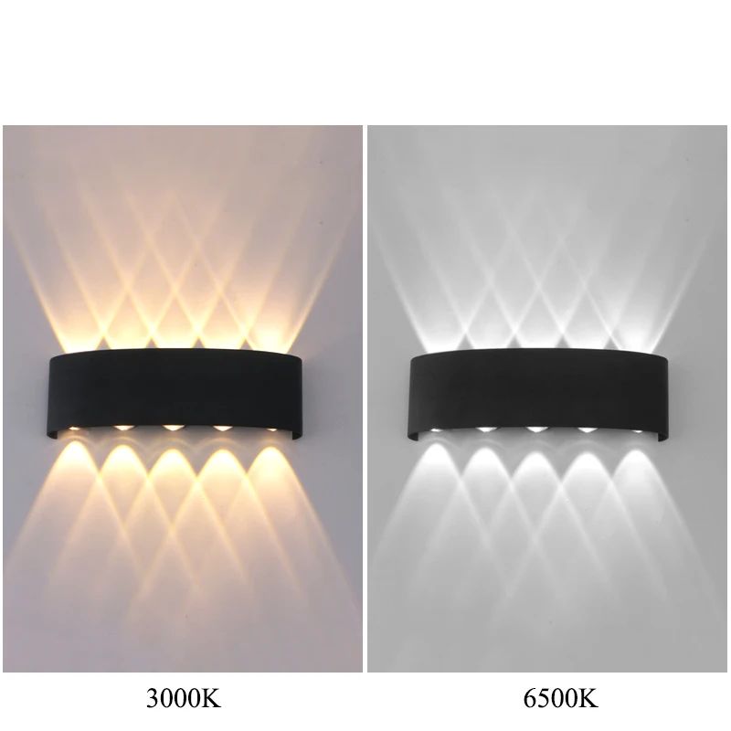 Modern Outdoor Waterproof LED Wall Light IP65 Up Down Sconce Lighting For Porch Garden Indoor St 1