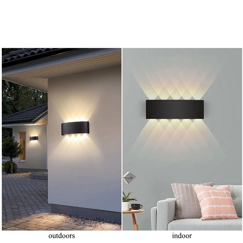 Modern Outdoor Waterproof LED Wall Light IP65 Up Down Sconce Lighting For Porch Garden Indoor St 4