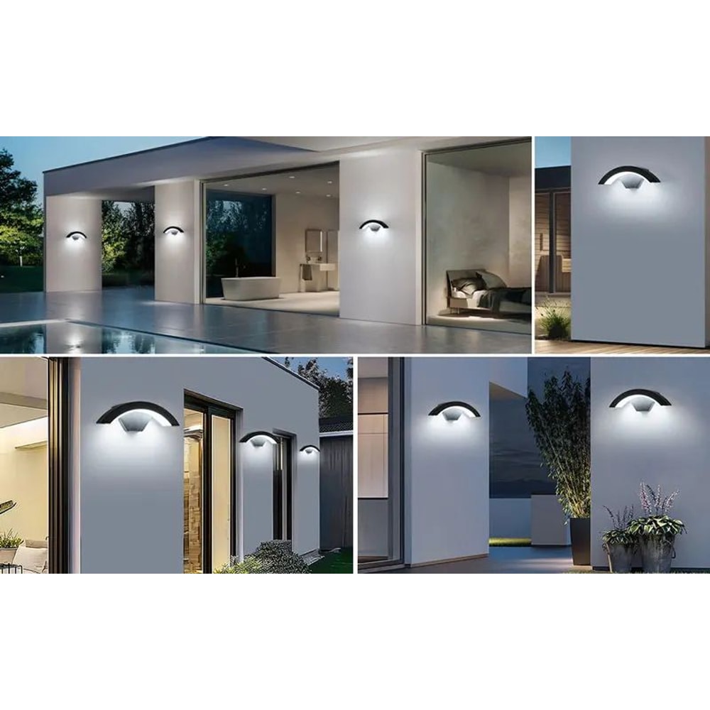 Smart IP65 Outdoor LED Wall Light With Motion Sensor Waterproof Security Sconce For Garden Porch 3