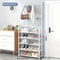 AllinOne Entryway Coat Rack And Shoe Storage Organizer With Hooks And Shelves 5