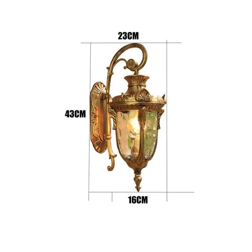 Vintage European Outdoor Wall Lamp Waterproof Retro Garden Porch Light 8