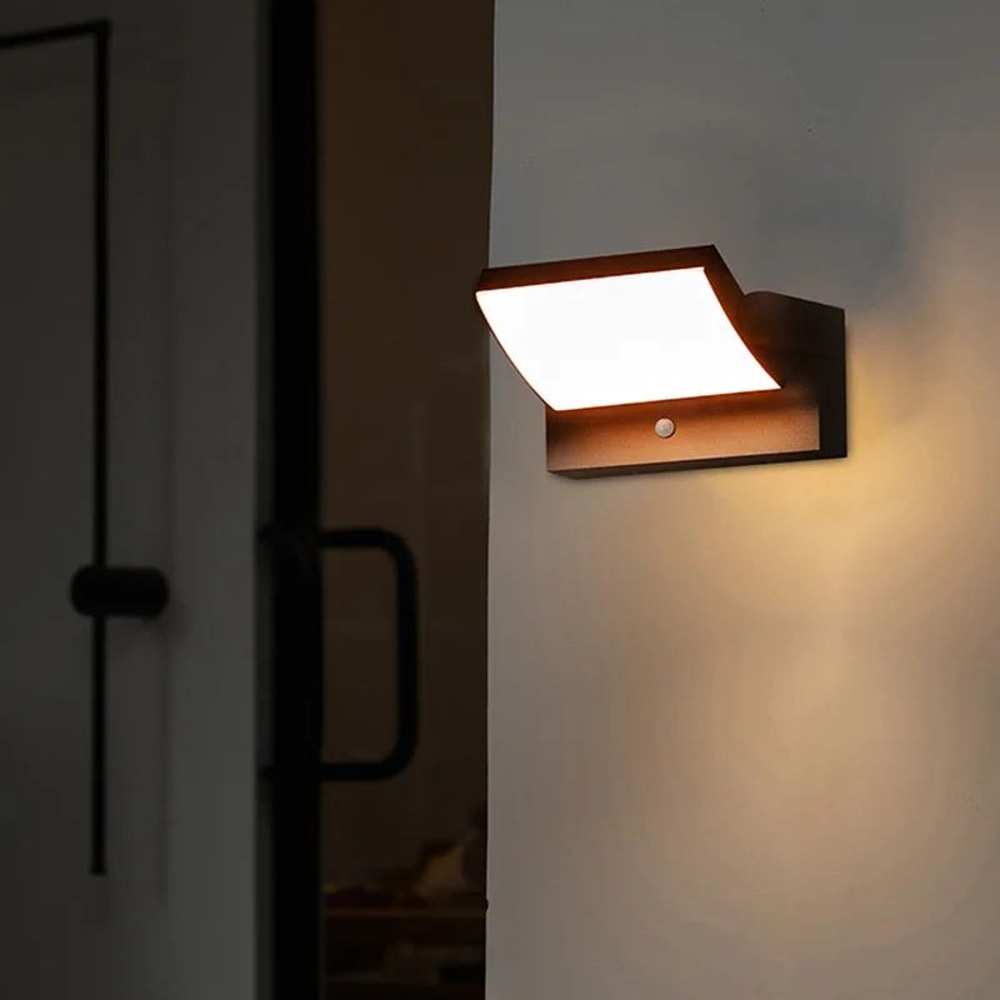 Modern IP65 Outdoor LED Wall Light With Motion Sensor Waterproof Porch Garden Security Lamp 2
