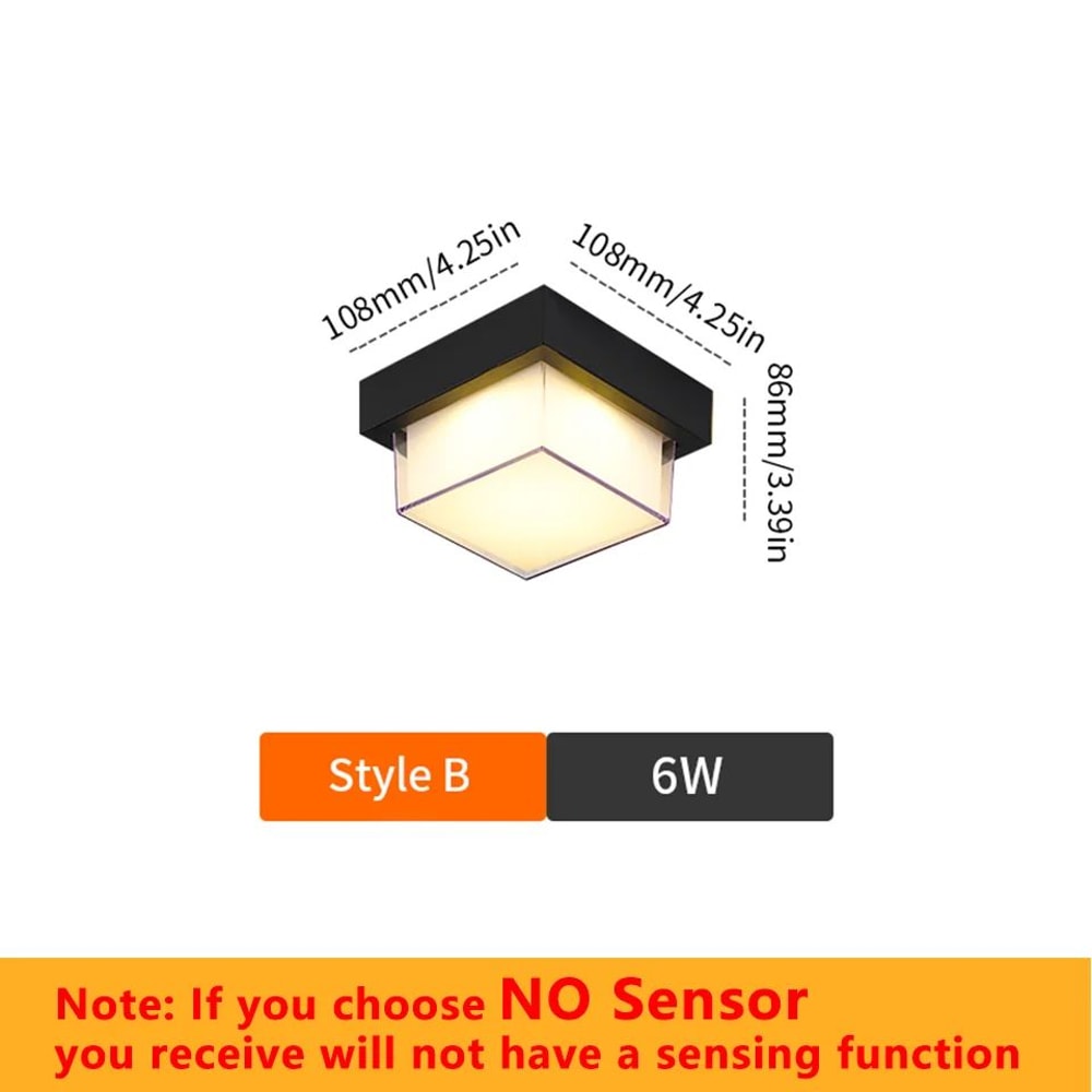 LumaGuard Motion Sensor LED Wall Light Waterproof Outdoor Wall Light IP66 5