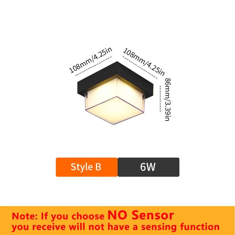 LumaGuard Motion Sensor LED Wall Light Waterproof Outdoor Wall Light IP66 5