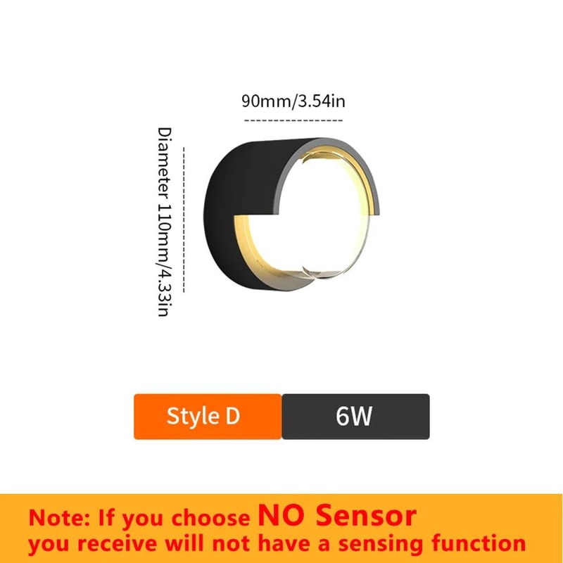 LumaGuard Motion Sensor LED Wall Light Waterproof Outdoor Wall Light IP66 9