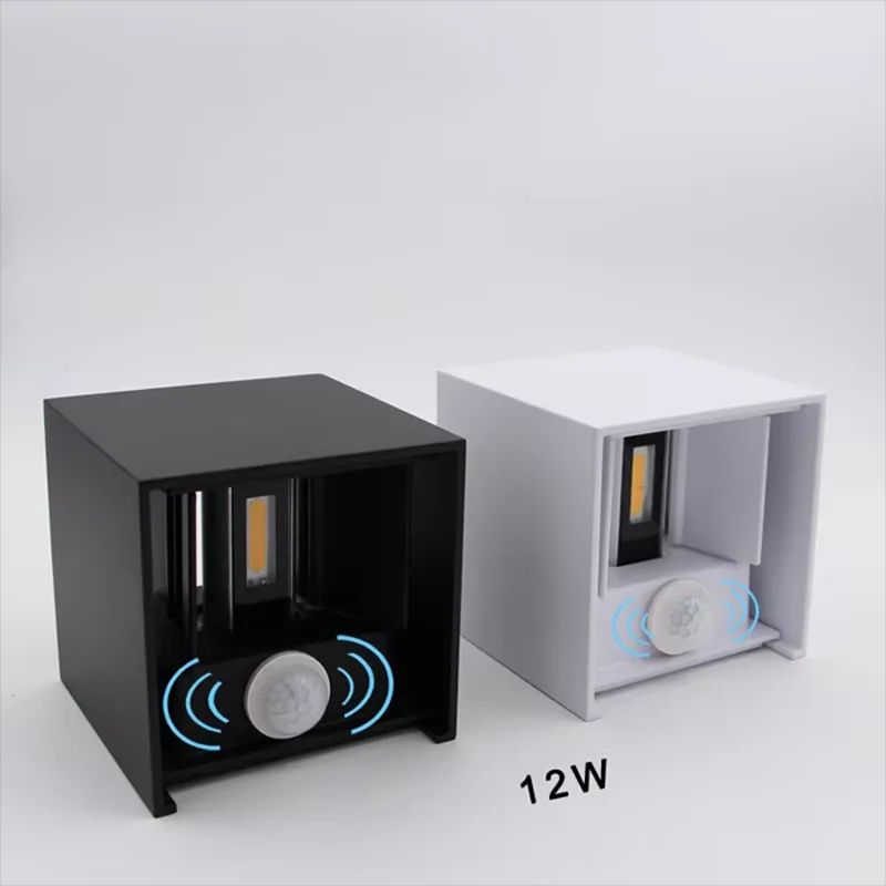 SecureGlow IP65 Motion Sensor LED Wall Lamp 6W12W Outdoor Sconce Light 3