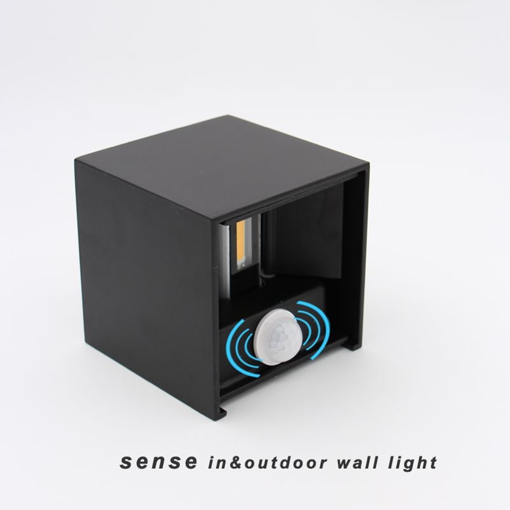 SecureGlow IP65 Motion Sensor LED Wall Lamp 6W12W Outdoor Sconce Light 6