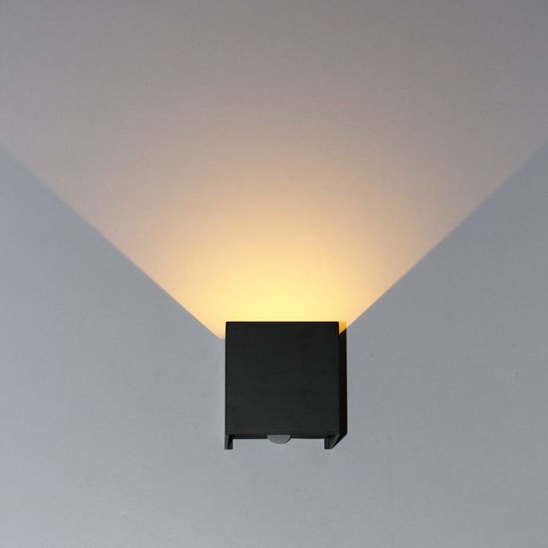 SecureGlow IP65 Motion Sensor LED Wall Lamp 6W12W Outdoor Sconce Light 8