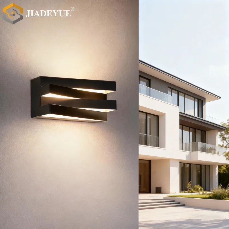 NovaSquare Modern LED Outdoor Wall Lamp Waterproof Indoor Outdoor Sconce 0