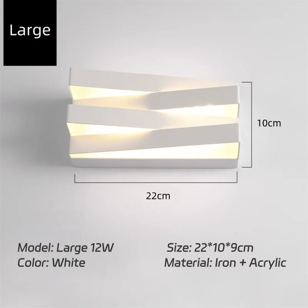 NovaSquare Modern LED Outdoor Wall Lamp Waterproof Indoor Outdoor Sconce 5
