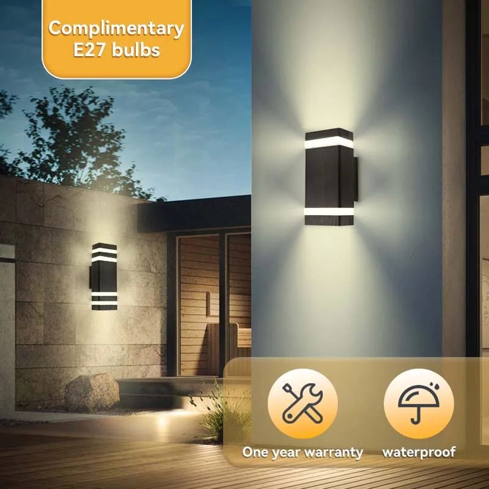 WeatherGuard E27 Waterproof Outdoor Wall Light Fixture 1