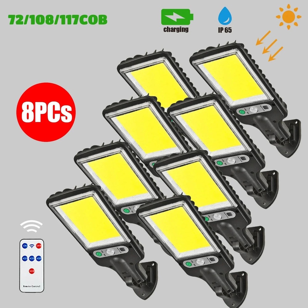 SolarGuard Pro Solar Motion Sensor Outdoor Wall Light Waterproof 3Mode LED Garden Porch Lamp 0