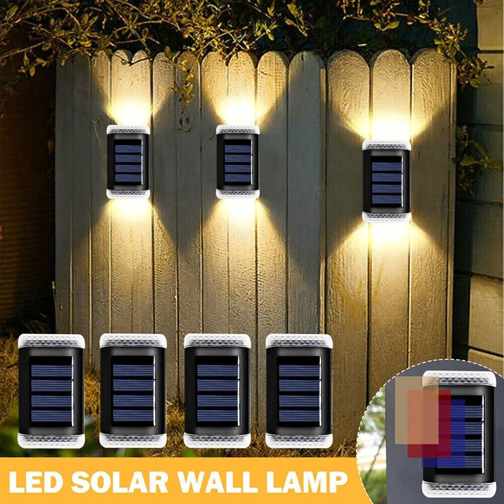 GlowArc Solar Up And Down Wall Light Waterproof LED Outdoor Garden Lamp 0