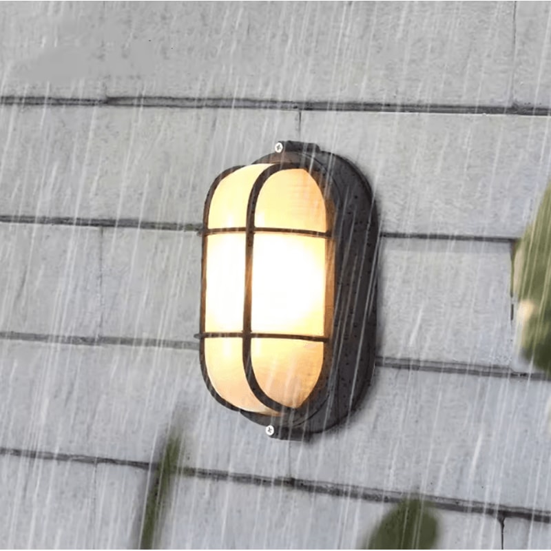Vintage Waterproof Outdoor Wall Light With E27 Base Retro ExplosionProof Porch Ceiling Lamp 0
