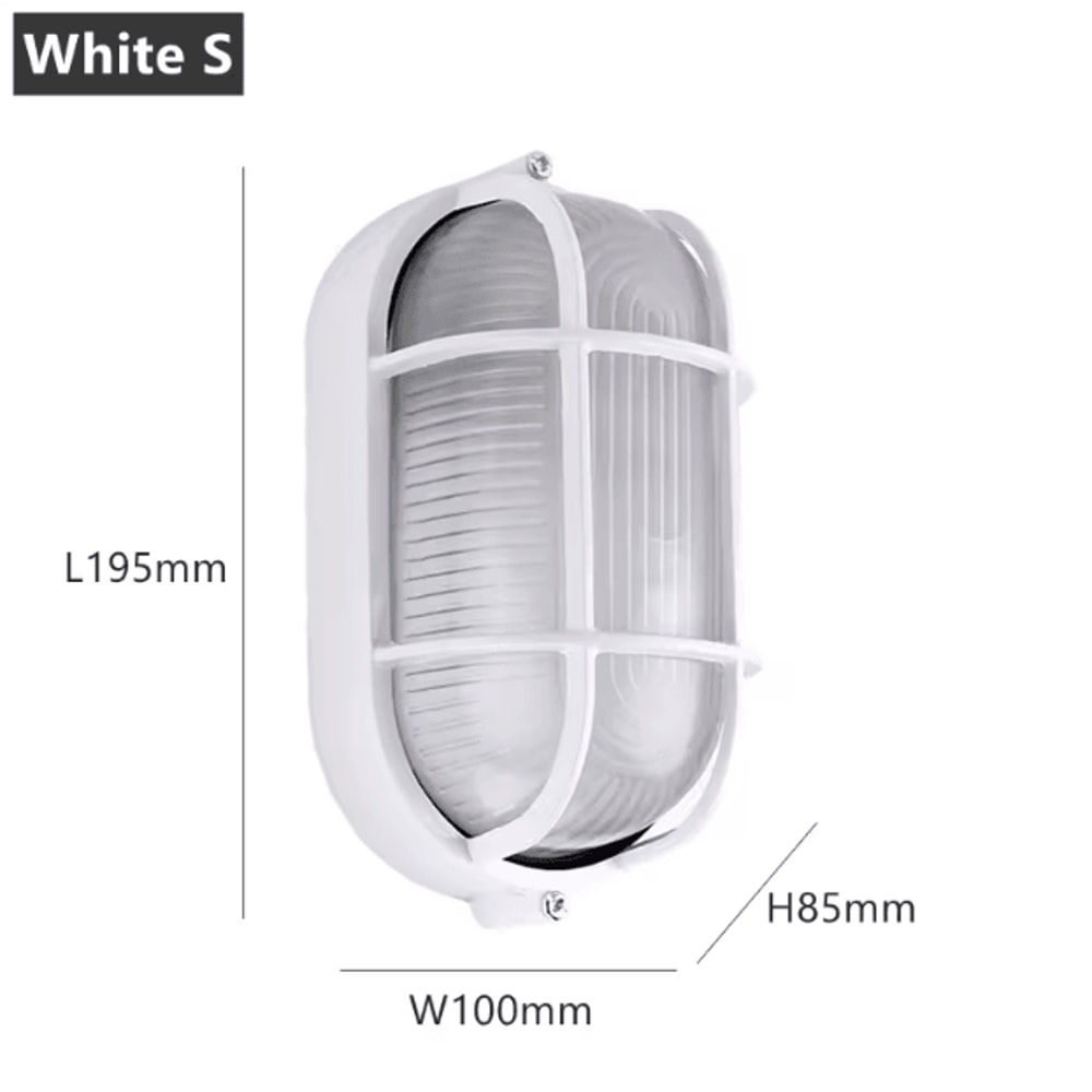 Vintage Waterproof Outdoor Wall Light With E27 Base Retro ExplosionProof Porch Ceiling Lamp 4