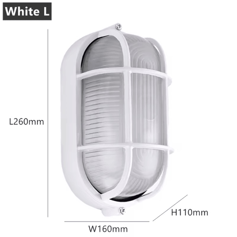 Vintage Waterproof Outdoor Wall Light With E27 Base Retro ExplosionProof Porch Ceiling Lamp 7