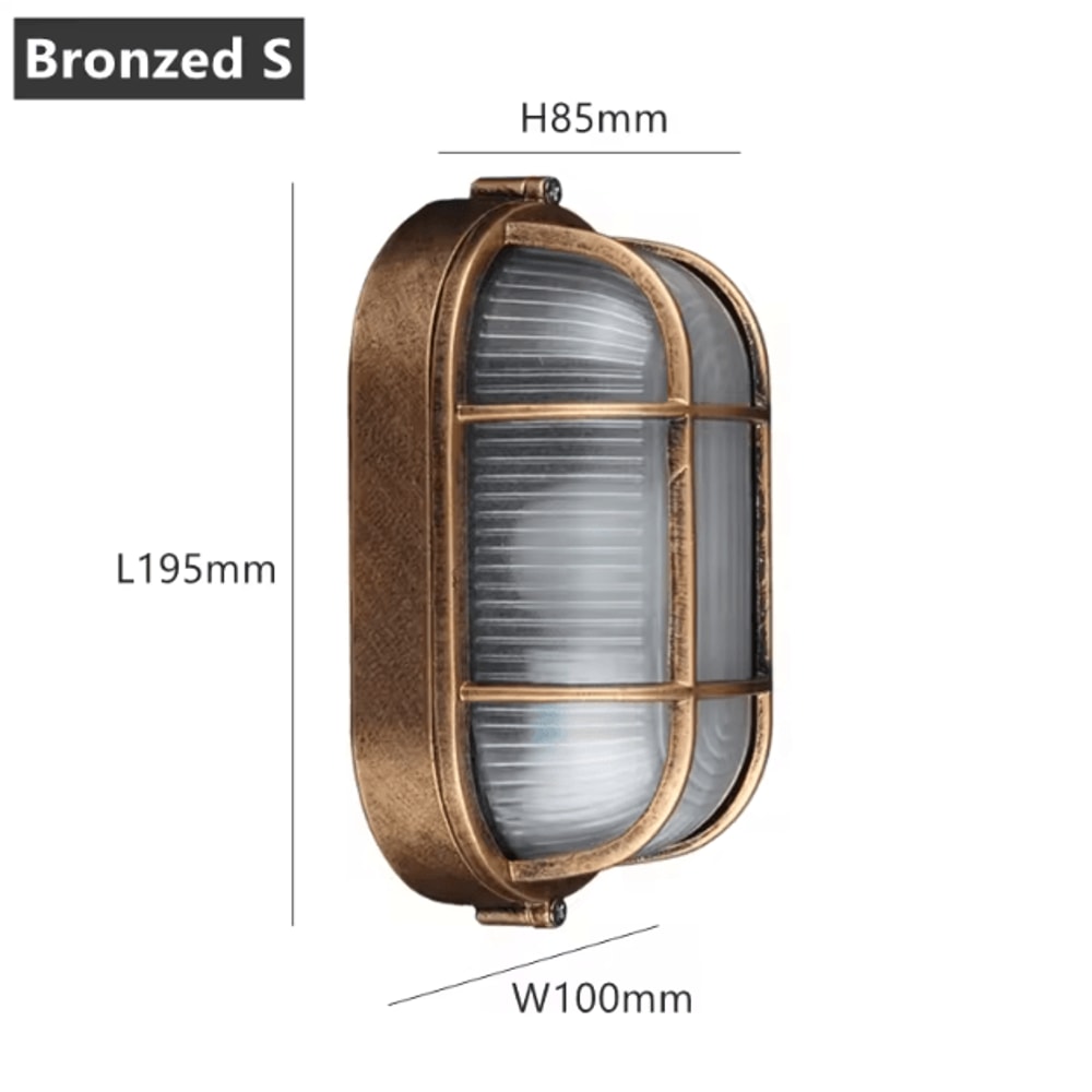 Vintage Waterproof Outdoor Wall Light With E27 Base Retro ExplosionProof Porch Ceiling Lamp 8