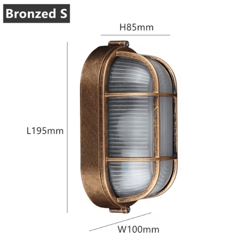 Vintage Waterproof Outdoor Wall Light With E27 Base Retro ExplosionProof Porch Ceiling Lamp 8