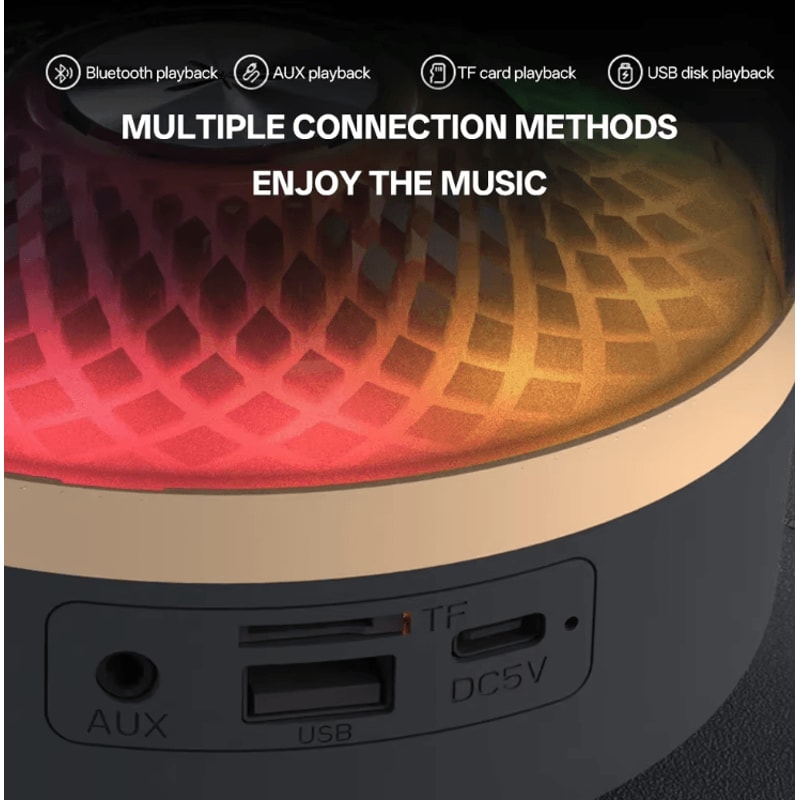 Portable Bluetooth 53 Wireless Soundbar Speaker With LED Breathing Light Mini Home Theater Subwoof 2