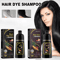 Natural Brown Hair Dye Shampoo Nourishing Gray Coverage Scalp Care Formula 0