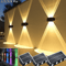 Solar Powered Up Down LED Wall Spotlight Waterproof Garden Balcony Outdoor Light 1