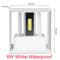 Modern IP65 Waterproof LED Wall Sconce Adjustable Up Down Outdoor Porch Light 12W 5