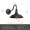 Retro Waterproof Outdoor Wall Lamp With E27 Base Vintage Garden Porch Lighting Fixture 5