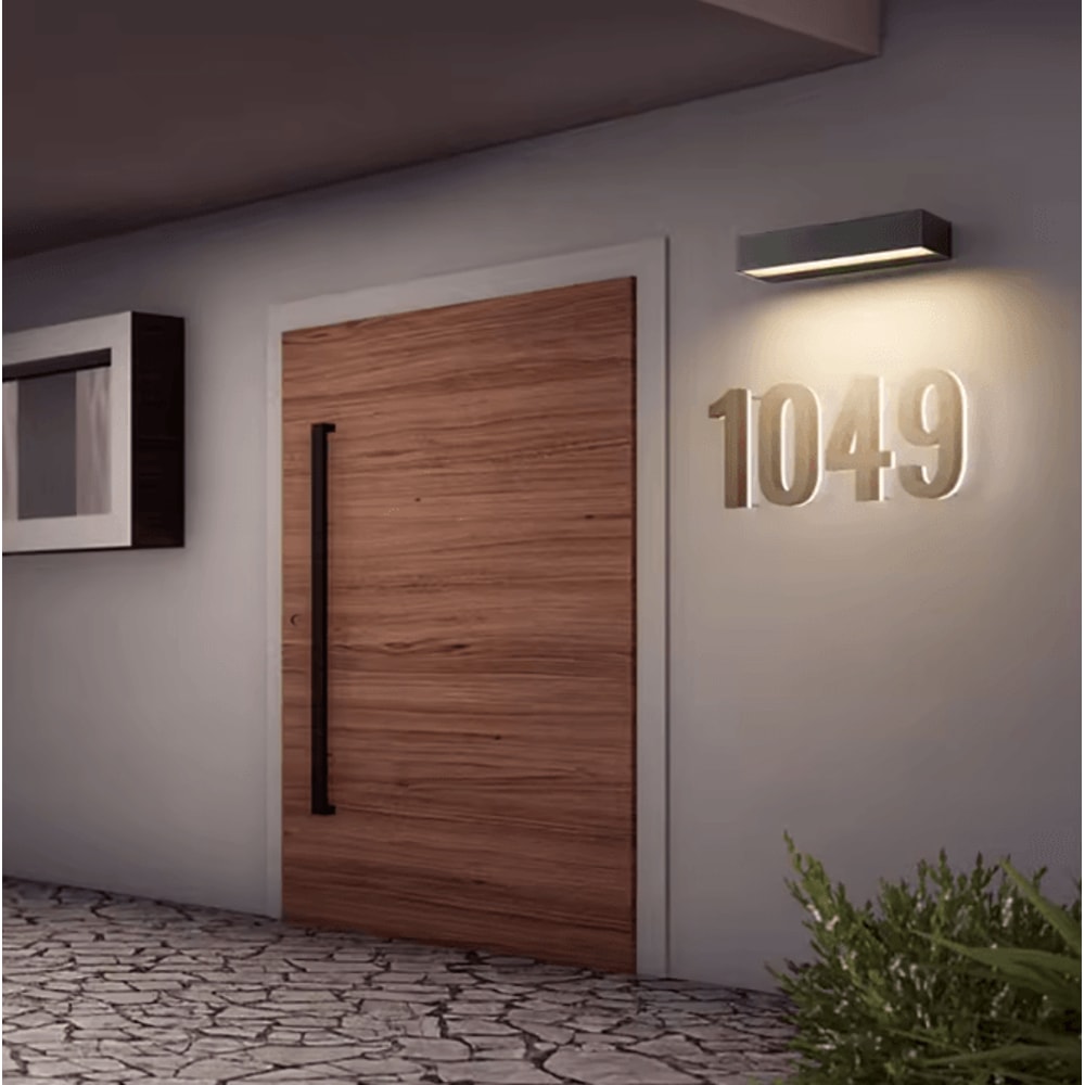 Modern Linear Waterproof LED Wall Light 12W18W30W Outdoor Aluminum Strip Lamp 1
