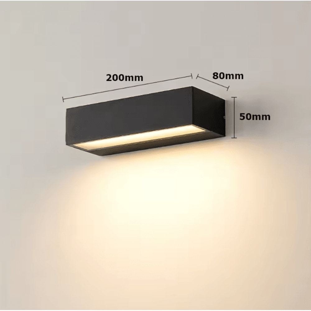 Modern Linear Waterproof LED Wall Light 12W18W30W Outdoor Aluminum Strip Lamp 3