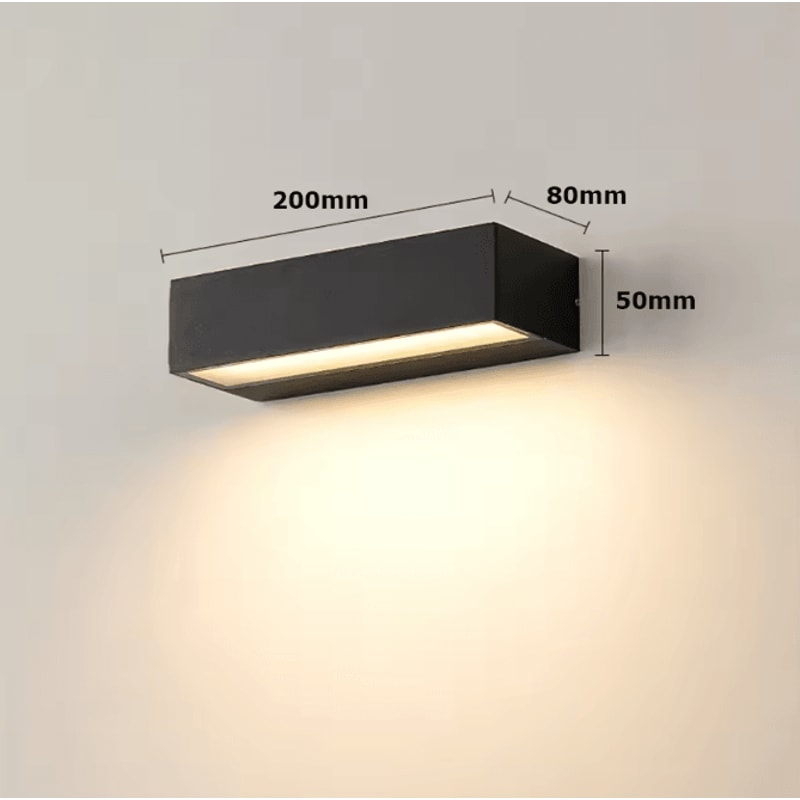 Modern Linear Waterproof LED Wall Light 12W18W30W Outdoor Aluminum Strip Lamp 3