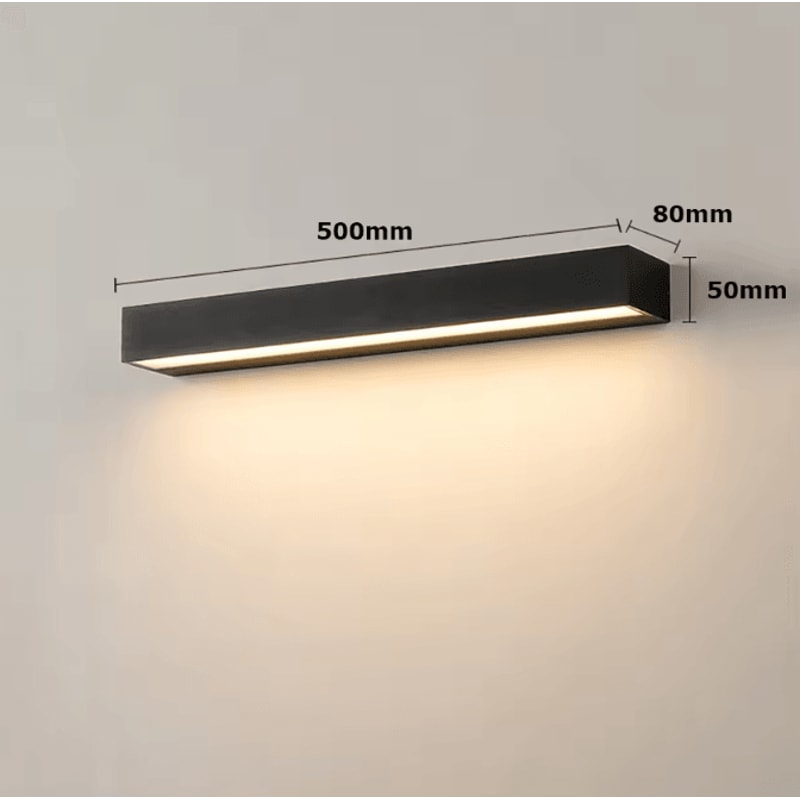 Modern Linear Waterproof LED Wall Light 12W18W30W Outdoor Aluminum Strip Lamp 5
